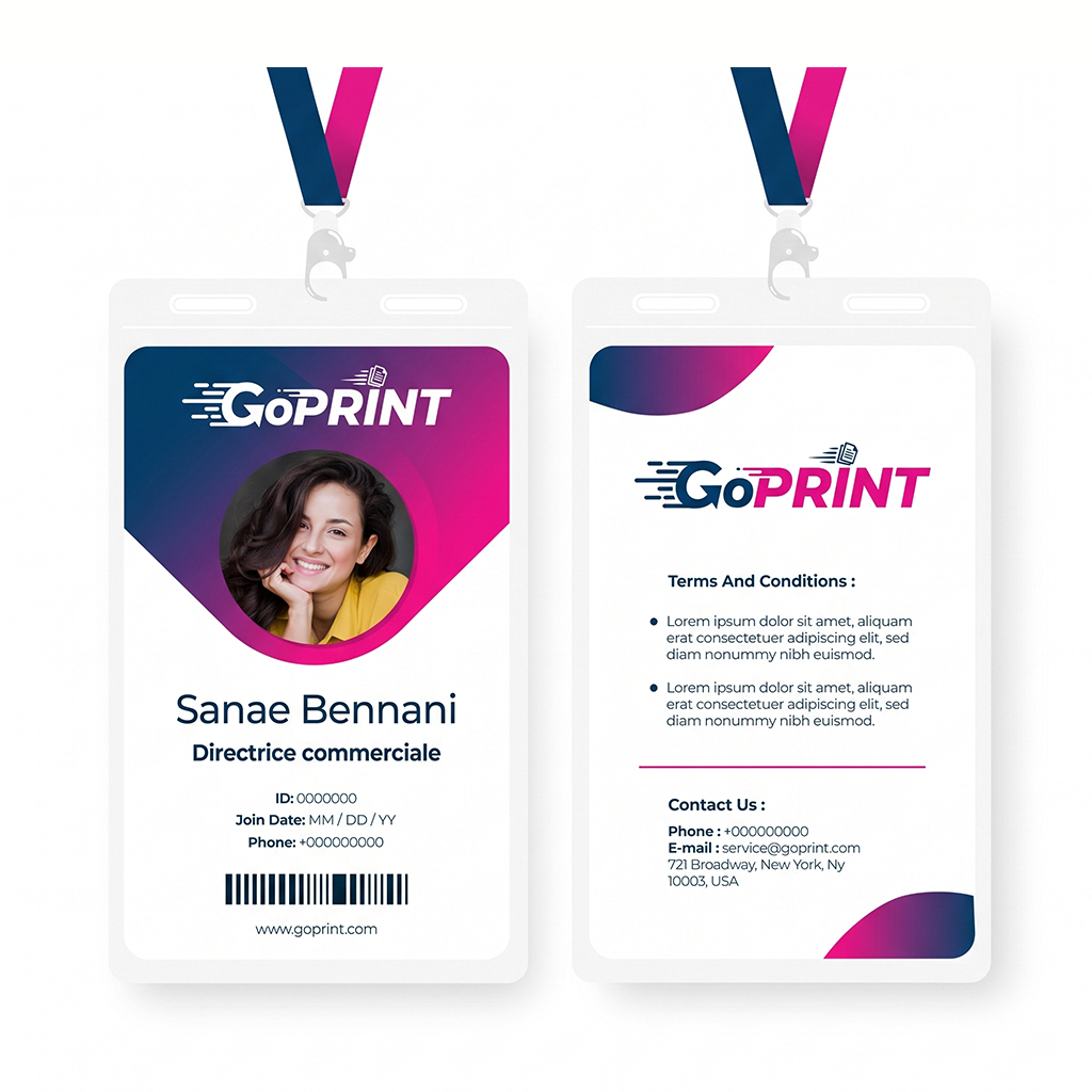 Badge professionnel