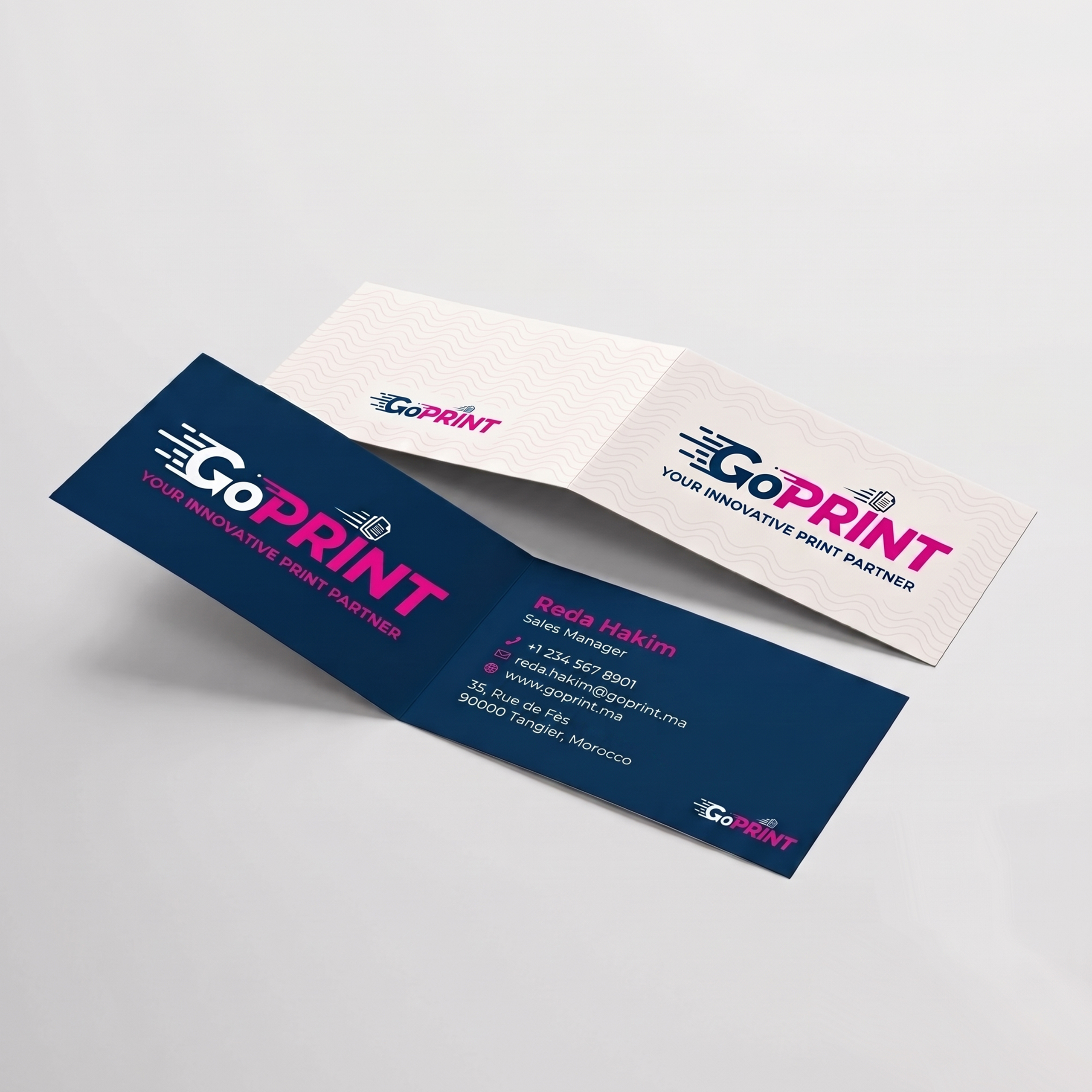 Carte de visite double